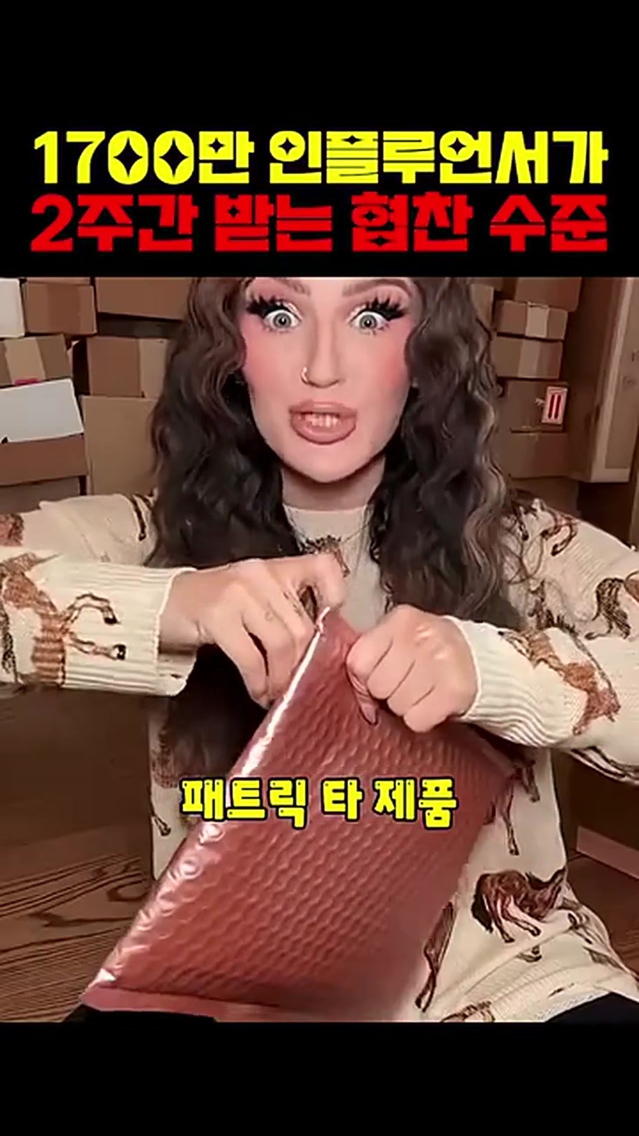 1700만 인플루언서가 2주 동안 받는 협찬 수준, 실제로 뭐가 왔을까